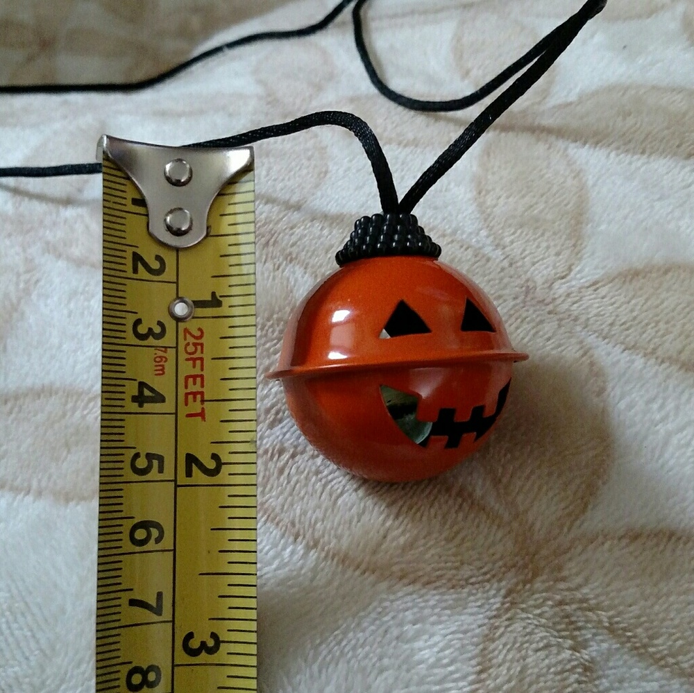 5/$20 Double Sided Jack-O-Lantern Bell Necklace